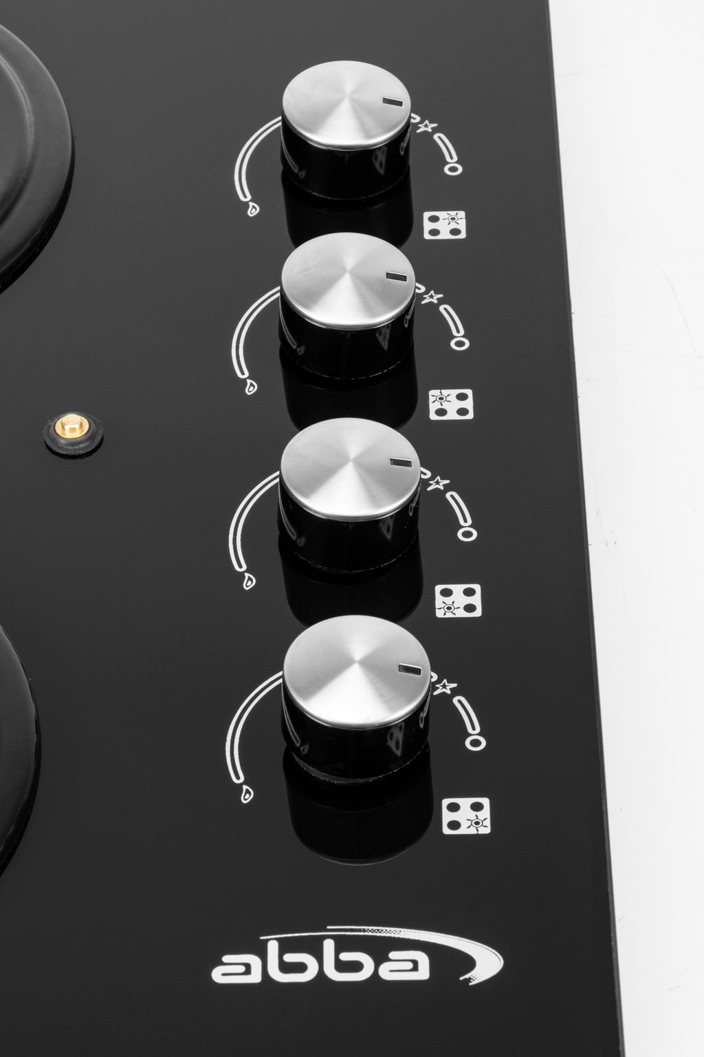 24" Gas Cooktop with Italian SABAF Sealed Burners, 1 Ultra-Fast and 3 Fast – Tempered Glass