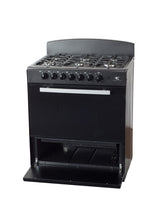 Magnificent Chef 30" Freestanding Gas Range, 4.0 Cu Ft Space Saver Oven, Black | 3 Ultra-Fast & 3 Fast Burners, Cast Iron Grates, LP/NG Ready MGR30DNM56BDIB | Delivery Included & 2-Year Warranty