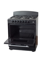 Magnificent Chef 30" Freestanding Gas Range, 4.0 Cu Ft Space Saver Oven, Black | 3 Ultra-Fast & 3 Fast Burners, Cast Iron Grates, LP/NG Ready MGR30DNM56BDIB | Delivery Included & 2-Year Warranty