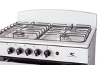 Magnificent Chef 30" Freestanding Gas Range, 4.0 Cu Ft Space Saver Oven, White | 2 Ultra-Fast & 2 Fast Burners, Cast Iron Grates, LP/NG Ready MGR30DNM54BDB | Delivery Included & 2-Year Warranty