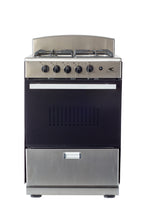 Magnificent Chef 24" Freestanding Gas Range, 3.0 Cu Ft Space Saver Oven, Stainless Steel | 1 Ultra-Fast & 3 Fast Burners, Cast Iron Grates, MGR24DNM54TDIB | Delivery Included & 2-Year Warranty