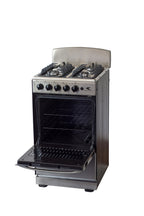 Magnificent Chef 20" Freestanding Gas Range, 2.4 Cu Ft Space Saver Oven, Stainless Steel | 1 Ultra-Fast & 3 Fast Burners, Cast Iron Grates, MGR20DNM54TDIB | Delivery Included & 2-Year Warranty