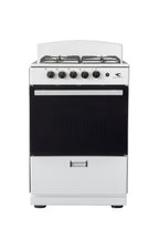 Magnificent Chef 24" Freestanding Gas Range, 3.0 Cu Ft Space Saver Oven, White | 1 Ultra-Fast & 3 Fast Burners, Cast Iron Grates, LP/NG Ready MGR24DNM54WDIB | Delivery Included & 2-Year Warranty
