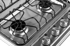 24" Gas Cooktop with Italian SABAF Sealed Burners, 1 Ultra-Fast and 3 Fast – Stainless Steel
