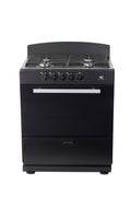 Magnificent Chef 30" Freestanding Gas Range, 4.0 Cu Ft Space Saver Oven, Black | 2 Ultra-Fast & 2 Fast Burners, Cast Iron Grates, LP/NG Ready MGR30DNM54BDB | Delivery Included & 2-Year Warranty