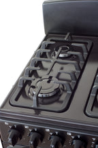 Magnificent Chef 20" Freestanding Gas Range, 2.4 Cu Ft Space Saver Oven, Black | 1 Ultra-Fast & 3 Fast Burners, Cast Iron Grates, LP/NG Ready MGR20DNM54BDIB | Delivery Included & 2-Year Warranty