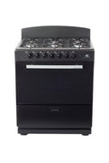 Magnificent Chef 30" Freestanding Gas Range, 4.0 Cu Ft Space Saver Oven, Black | 3 Ultra-Fast & 3 Fast Burners, Cast Iron Grates, LP/NG Ready MGR30DNM56BDIB | Delivery Included & 2-Year Warranty