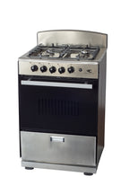 Magnificent Chef 24" Freestanding Gas Range, 3.0 Cu Ft Space Saver Oven, Stainless Steel | 1 Ultra-Fast & 3 Fast Burners, Cast Iron Grates, MGR24DNM54TDIB | Delivery Included & 2-Year Warranty