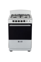 Magnificent Chef 24" Freestanding Gas Range, 3.0 Cu Ft Space Saver Oven, White | 1 Ultra-Fast & 3 Fast Burners, Cast Iron Grates, LP/NG Ready MGR24DNM54WDIB | Delivery Included & 2-Year Warranty