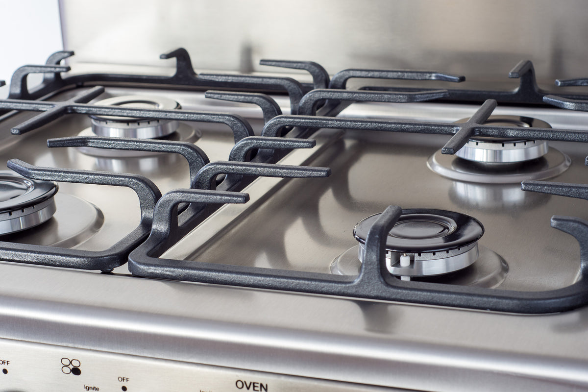 Magnificent Chef 24" Freestanding Gas Range, 3.0 Cu Ft Space Saver Oven, Stainless Steel | 1 Ultra-Fast & 3 Fast Burners, Cast Iron Grates, MGR24DNM54TDIB | Delivery Included & 2-Year Warranty