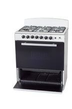 Magnificent Chef 30" Freestanding Gas Range, 4.0 Cu Ft Space Saver Oven, White | 3 Ultra-Fast & 3 Fast Burners, Cast Iron Grates, LP/NG Ready MGR30DNM56WDIB | Delivery Included & 2-Year Warranty