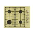 Master Chef - 24" Colors Gas Cooktops with Italian SABAF Sealed Burners, 1 Ultra-Fast and 3 Fast, Automatic Ignition – Easy to Clean Enameled Steel, Iron Grates and Cool Knobs UL Certified Stovetop