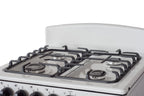 Magnificent Chef 24" Freestanding Gas Range, 3.0 Cu Ft Space Saver Oven, White | 1 Ultra-Fast & 3 Fast Burners, Cast Iron Grates, LP/NG Ready MGR24DNM54WDIB | Delivery Included & 2-Year Warranty