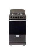 Magnificent Chef 20" Freestanding Gas Range, 2.4 Cu Ft Space Saver Oven, Stainless Steel | 1 Ultra-Fast & 3 Fast Burners, Cast Iron Grates, MGR20DNM54TDIB | Delivery Included & 2-Year Warranty
