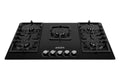 36" Gas Cooktop with Italian SABAF Sealed Burners, 1 Ultra-Fast and 4 Fast – Tempered Glass