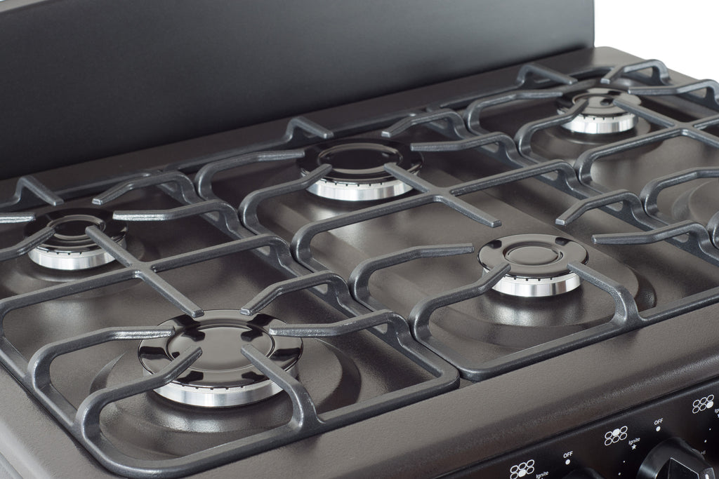 Magnificent Chef 30" Freestanding Gas Range, 4.0 Cu Ft Space Saver Oven, Black | 3 Ultra-Fast & 3 Fast Burners, Cast Iron Grates, LP/NG Ready MGR30DNM56BDIB | Delivery Included & 2-Year Warranty