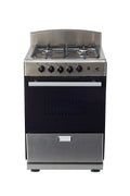 Magnificent Chef 24" Freestanding Gas Range, 3.0 Cu Ft Space Saver Oven, Stainless Steel | 1 Ultra-Fast & 3 Fast Burners, Cast Iron Grates, MGR24DNM54TDIB | Delivery Included & 2-Year Warranty