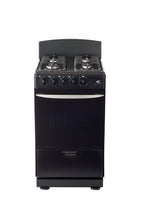 Magnificent Chef 20" Freestanding Gas Range, 2.4 Cu Ft Space Saver Oven, Black | 1 Ultra-Fast & 3 Fast Burners, Cast Iron Grates, LP/NG Ready MGR20DNM54BDIB | Delivery Included & 2-Year Warranty