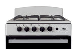 Magnificent Chef 24" Freestanding Gas Range, 3.0 Cu Ft Space Saver Oven, White | 1 Ultra-Fast & 3 Fast Burners, Cast Iron Grates, LP/NG Ready MGR24DNM54WDIB | Delivery Included & 2-Year Warranty