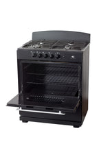 Magnificent Chef 30" Freestanding Gas Range, 4.0 Cu Ft Space Saver Oven, Black | 2 Ultra-Fast & 2 Fast Burners, Cast Iron Grates, LP/NG Ready MGR30DNM54BDB | Delivery Included & 2-Year Warranty