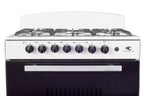 Magnificent Chef 30" Freestanding Gas Range, 4.0 Cu Ft Space Saver Oven, White | 3 Ultra-Fast & 3 Fast Burners, Cast Iron Grates, LP/NG Ready MGR30DNM56WDIB | Delivery Included & 2-Year Warranty
