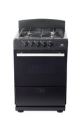 Magnificent Chef 24" Freestanding Gas Range, 3.0 Cu Ft Space Saver Oven, Black | 1 Ultra-Fast & 3 Fast Burners, Cast Iron Grates, LP/NG Ready MGR24DNM54BDIB | Delivery Included & 2-Year Warranty