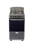 Magnificent Chef 20" Freestanding Gas Range, 2.4 Cu Ft Space Saver Oven, Stainless Steel | 1 Ultra-Fast & 3 Fast Burners, Cast Iron Grates, MGR20DNM54TDIB | Delivery Included & 2-Year Warranty